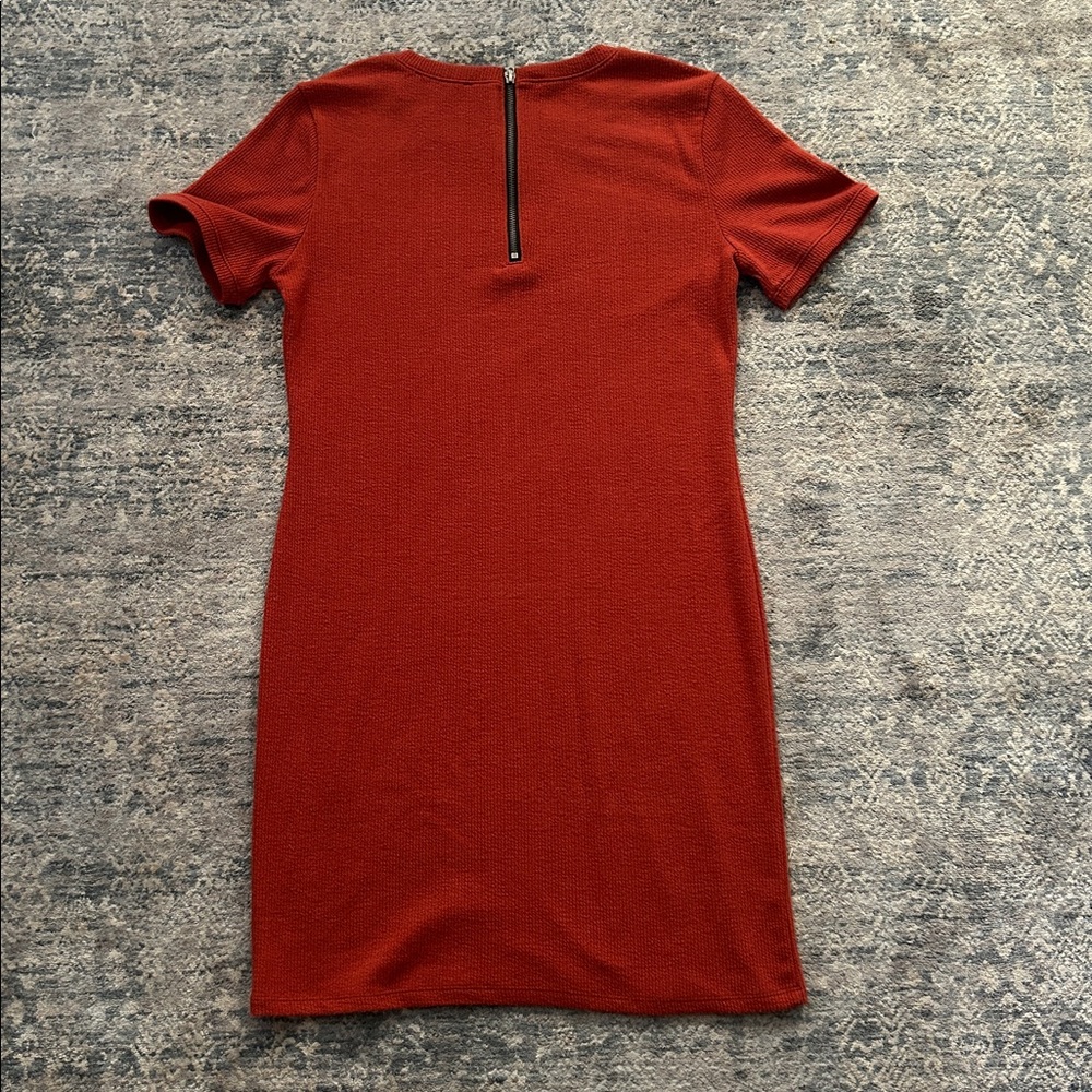 Forever 21 Rust Color Ribbed Dress - Picture 3 of 3